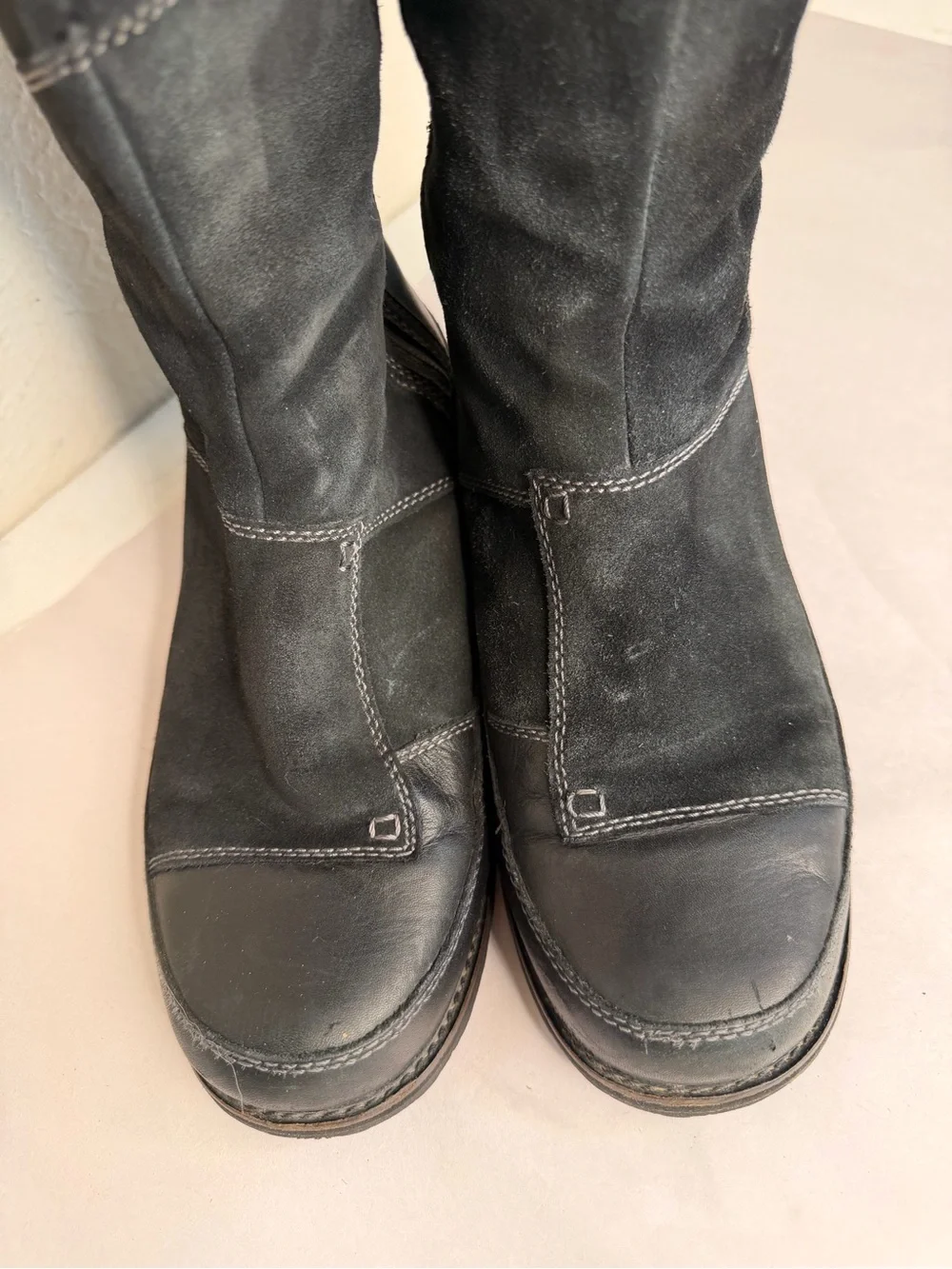 The North Face Snowtropolis tall black boots